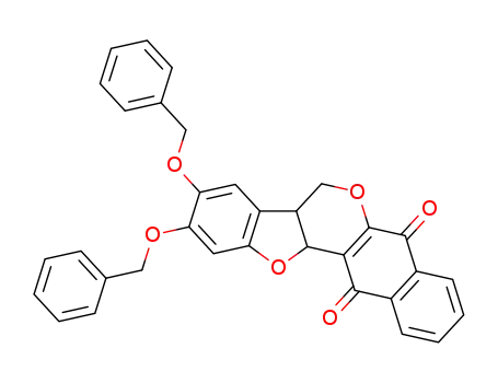 2,3-bis-benzyloxy-4b,12b-dihydro-5<i>H</i>-6,13-dioxa-indeno[2,1-<i>a</i>]anthracene-7,12-dione