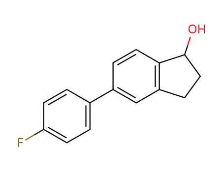 Molecular Structure of 289056-05-9 (5-(4-fluorophenyl)-1-indanol)