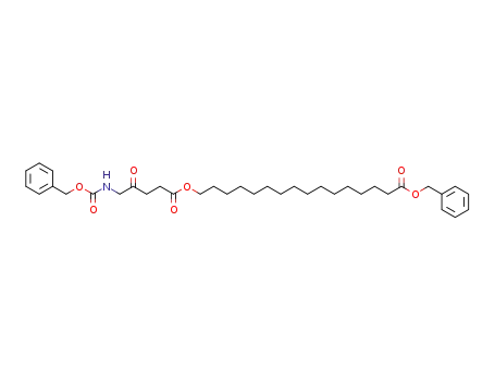 Molecular Structure of 1552322-11-8 (15-(benzyloxycarbonyl)pentadecyl 5-(Cbz-amino)-4-oxopentanoate)