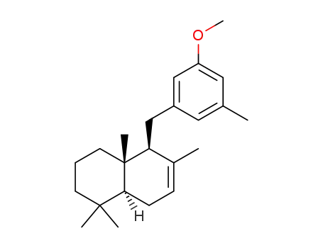 Molecular Structure of 1619982-88-5 ((4aS,5S,8aS)-5-[(3-methoxy-5-methylphenyl)methyl]1,1,4a,6-tetramethyl-1,2,3,4,4a,5,8,8a-octahydronaphthalene)