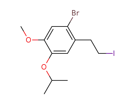1-bromo-2-(2-iodoethyl)-5-methoxy-4-(1-methylethoxy)benzene