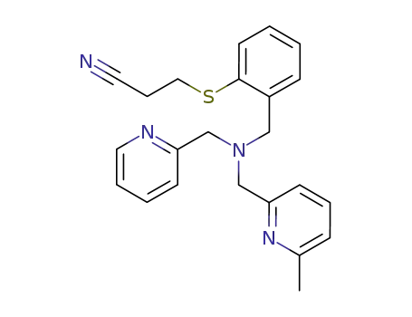 3-(2-{[(6-methyl-pyridin-2-ylmethyl)-pyridin-2-ylmethyl-amino]-methyl}-phenylsulfanyl)-propionitrile