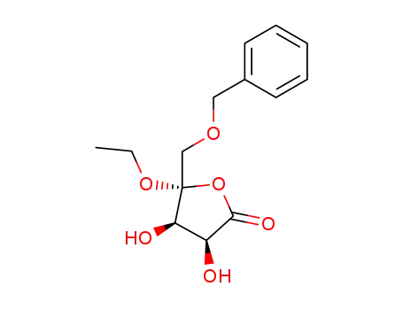 (3S,4R,5R)-5-benzyloxymethyl-5-ethoxy-3,4-dihydroxy-dihydro-furan-2-one