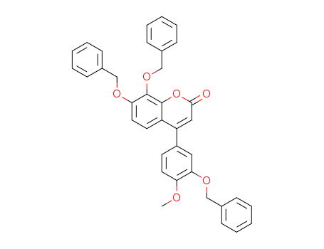 7,8-bis(benzyloxy)-4-(3-(benzyloxy)-4-methoxyphenyl)-2H-chromen-2-one