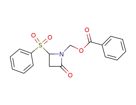 2-Azetidinone, 1-[(benzoyloxy)methyl]-4-(phenylsulfonyl)-