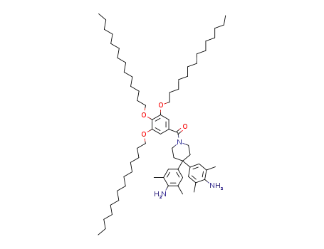 Piperidine,
4,4-bis(4-amino-3,5-dimethylphenyl)-1-[3,4,5-tris(tetradecyloxy)benzoyl]
-