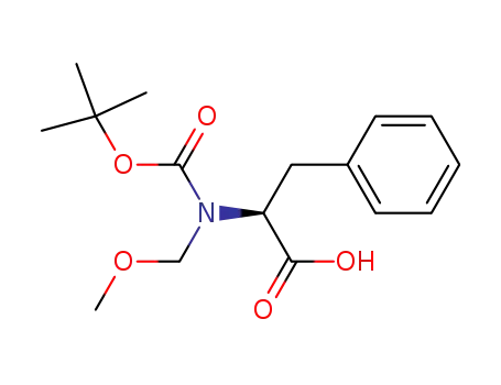 Molecular Structure of 432023-52-4 (L-Phenylalanine, N-[(1,1-dimethylethoxy)carbonyl]-N-(methoxymethyl)-)
