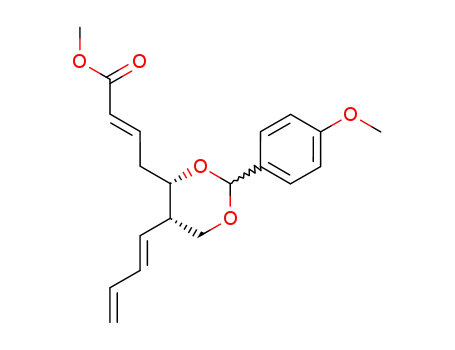 2-Butenoic acid,
4-[(4S,5S)-5-(1E)-1,3-butadienyl-2-(4-methoxyphenyl)-1,3-dioxan-4-yl]-,
methyl ester, (2E)-