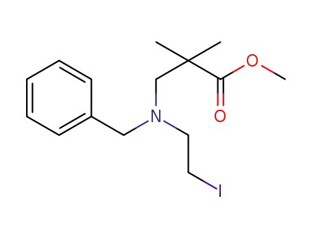 2,2-dimethyl-3-[(2-iodoethyl)(phenylmethyl)amino]-propanoic acid methyl ester
