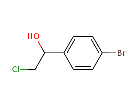 Molecular Structure of 61592-47-0 (Benzenemethanol, 4-bromo-a-(chloromethyl)-)