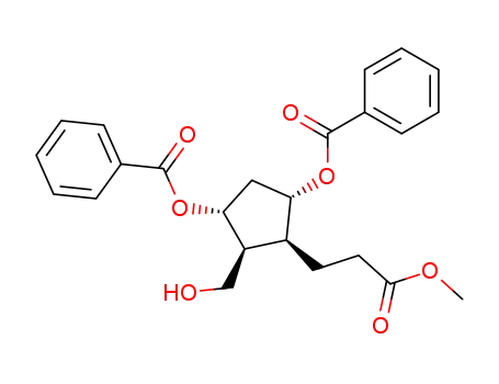 (1R,2S,3S,4S)-1,4-di(benzoyloxy)-2-hydroxymethyl-3-(2-methoxycarbonylethyl)cyclopentane