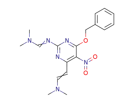 Methanimidamide, N-4-2-(dimethylamino)ethenyl-5-nitro-6-(phenylmethoxy)-2-pyrimidinyl-N,N-dimethyl-
