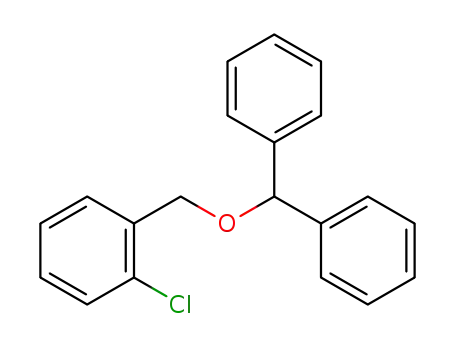 Molecular Structure of 42113-38-2 (Benzene, 1-chloro-2-[(diphenylmethoxy)methyl]-)