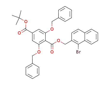 2,6-dibenzyloxy-4-(1,1-dimethylethoxycarbonyl)benzoic acid 2-(1-bromonaphthyl)methyl ester