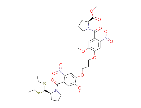 (2S)-N-{4-[methyl-(2S)-N-(5-methoxy-2-nitrobenzoyl)pyrrolidine-2-carboxylate-4-yloxy]propoxy-5-methoxy-2-nitrobenzoyl}pyrrolidine-2-carboxaldehyde diethyl thioacetal