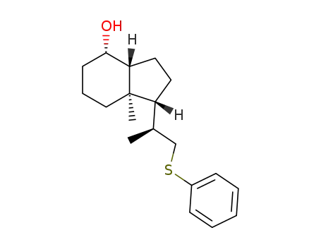 (1R,3aR,4S,7aR)-7a-Methyl-1-((S)-1-methyl-2-phenylsulfanyl-ethyl)-octahydro-inden-4-ol