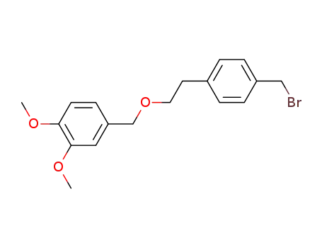 Molecular Structure of 395069-65-5 (Benzene, 4-[[2-[4-(bromomethyl)phenyl]ethoxy]methyl]-1,2-dimethoxy-)