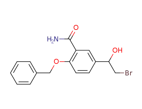 Benzamide, 5-(2-bromo-1-hydroxyethyl)-2-(phenylmethoxy)-