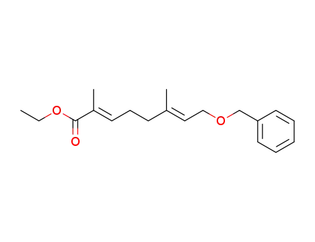 ethyl (2E,6E)-8-benzyloxy-2,6-dimethyl-2,6-octadienoate