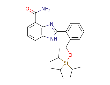 2-(2-triisopropylsilanyloxymethyl-phenyl)-1<i>H</i>-benzoimidazole-4-carboxylic acid amide