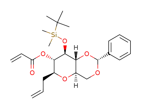 (1R,3R,6R,8S,9S,10S)-8-allyl-10-(tert-butyldimethylsilyloxy)-3-phenyl-2,4,7-trioxabicyclo[4.4.0]dec-9-yl acrylate