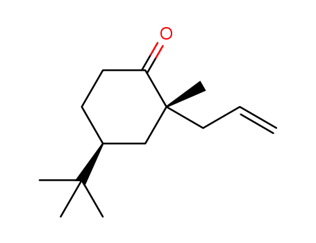 trans-(2R,4S)-2-allyl-4-(tert-butyl)-2-methylcyclohexan-1-one
