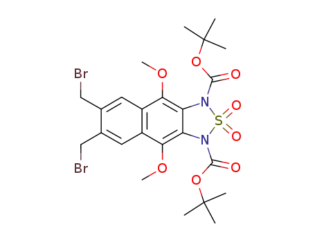 6,7-bis-bromomethyl-4,9-dimethoxy-2,2-dioxo-2λ<sup>6</sup>-thia-1,3-diaza-cyclopenta[<i>b</i>]naphthalene-1,3-dicarboxylic acid di-<i>tert</i>-butyl ester