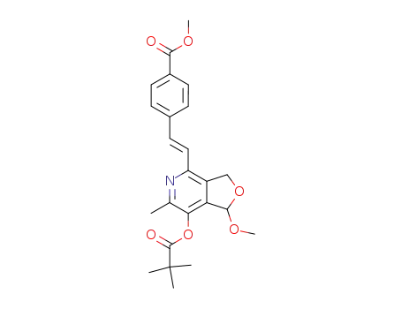 3-trimethylmethylcarbonyl-6-{(E)-[2-(4-methoxycarbonyl)phenyl]ethenyl}pyridoxal monomethyl acetal