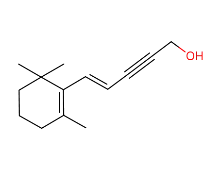 Molecular Structure of 101315-21-3 (4-Penten-2-yn-1-ol, 5-(2,6,6-trimethyl-1-cyclohexen-1-yl)-, (E)-)