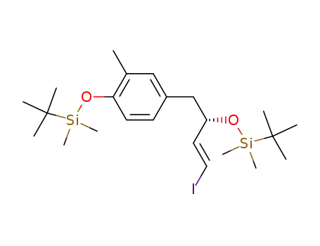 3-(S)-t-butyldimethylsilyloxy-1-iodo-4-(4-t-butyldimethylsilyloxy-3-methylphenyl)-1-butene