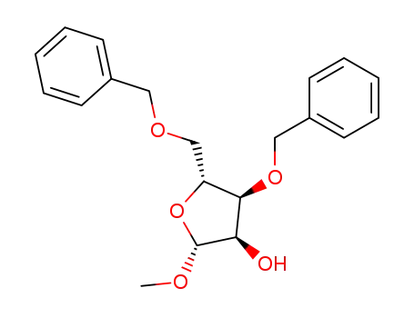 Molecular Structure of 191543-71-2 (methyl 3,5-di-O-benzyl-α-D-ribofuranoside)