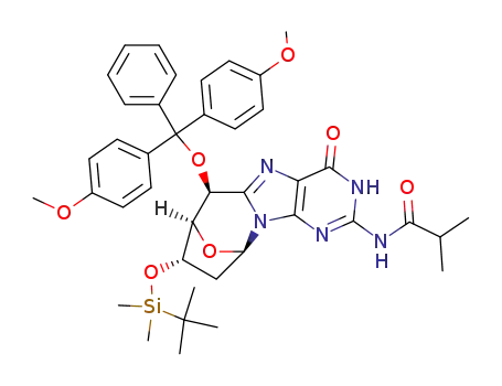 (5'S)-N<sub>2</sub>-isobutyryl-3'-O-(tert-butyldimethylsilyl)-5'-O-(4,4'-dimethoxytrityl)-5',8-cyclo-2'-deoxyguanosine
