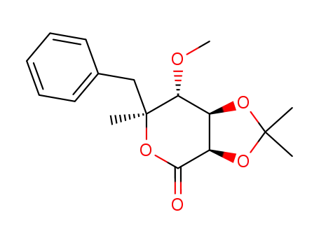 (3aR,6S,7R,7aR)-6-Benzyl-7-methoxy-2,2,6-trimethyl-tetrahydro-[1,3]dioxolo[4,5-c]pyran-4-one
