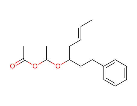 Acetic acid 1-((E)-1-phenethyl-pent-3-enyloxy)-ethyl ester