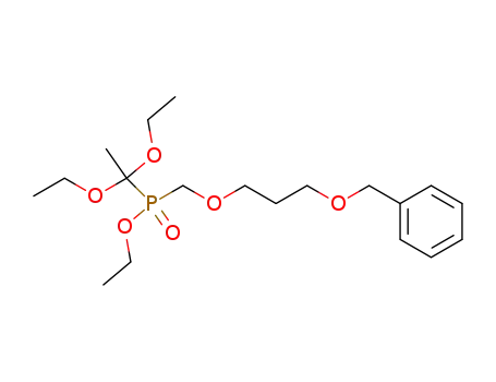 (3-benzyloxy-propoxymethyl)-(1,1-diethoxy-ethyl)-phosphinic acid ethyl ester