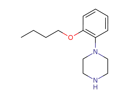 Molecular Structure of 106476-37-3 (Piperazine, 1-(2-butoxyphenyl)-)