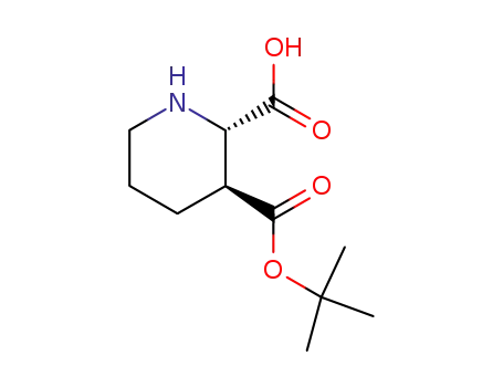 Molecular Structure of 252919-54-3 (2,3-Piperidinedicarboxylic acid, 3-(1,1-dimethylethyl) ester, (2S,3S)-)