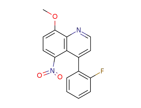 8-methoxy-5-nitro-4-(2'-fluorophenyl)quinoline
