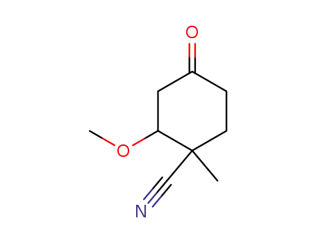 시클로헥산카르보니트릴, 2-메톡시-1-메틸-4-옥소-(9CI)