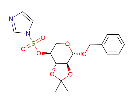 benzyl 4-O-(imidazol-1-ylsulfonyl)-2,3-O-isopropylidene-β-L-xylopyranoside