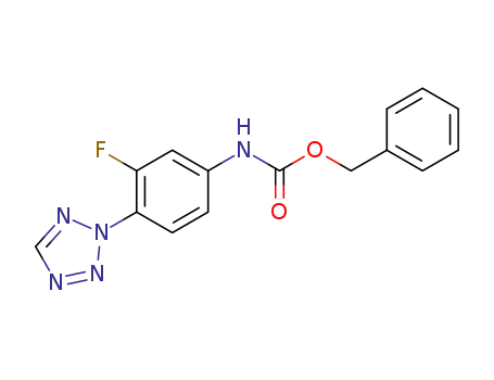 3-fluoro-1-(phenylmethoxycarbonylamino)-4-(2H-1,2,3,4-tetrazol-2-yl)benzene