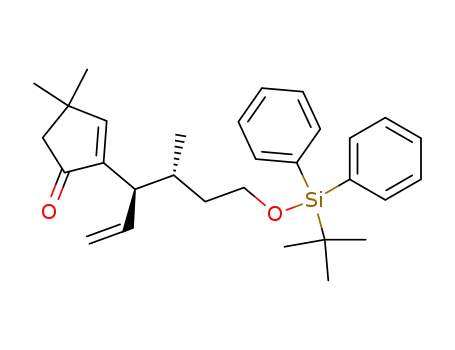 2-{1-[3-(<i>tert</i>-butyl-diphenyl-silanyloxy)-1-methyl-propyl]-allyl}-4,4-dimethyl-cyclopent-2-enone