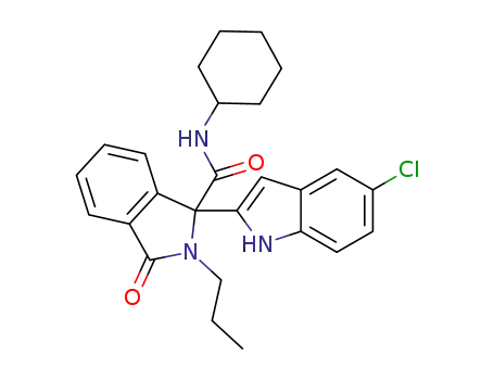 1-(5-chloro-1H-indol-2-yl)-N-cyclohexyl-3-oxo-2-propylisoindoline-1-carboxamide