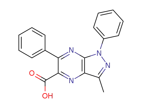 1,6-diphenyl-3-methyl-1H-pyrazolo[3,4-b]pyrazine-5-carboxylic acid