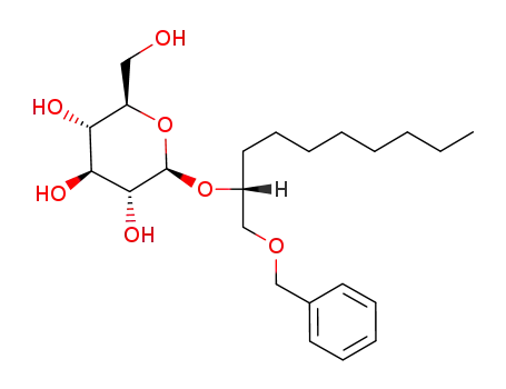(2R,3R,4S,5S,6R)-2-((R)-1-Benzyloxymethyl-nonyloxy)-6-hydroxymethyl-tetrahydro-pyran-3,4,5-triol