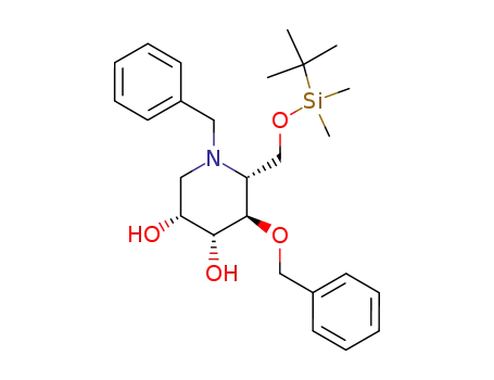 (3R,4R,5R,6R)-1-benzyl-5-benzyloxy-6-(tert-butyldimethylsilanyloxymethyl)piperidin-3,4-diol