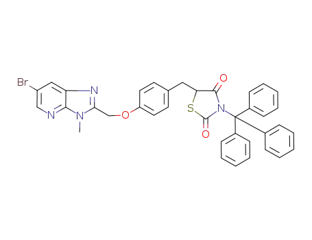 2,4-Thiazolidinedione,
5-[[4-[(6-bromo-3-methyl-3H-imidazo[4,5-b]pyridin-2-yl)methoxy]phenyl]
methyl]-3-(triphenylmethyl)-
