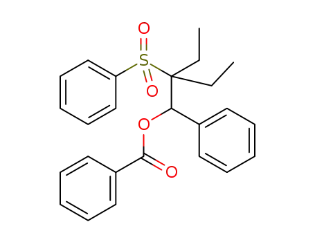 2-ethyl-1-phenyl-2-(phenylsulfonyl)but-1-yl benzoate