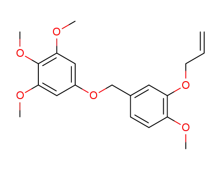 Molecular Structure of 329008-89-1 (5-(3-Allyloxy-4-methoxy-benzyloxy)-1,2,3-trimethoxy-benzene)