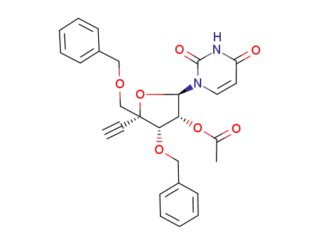 1-(2-O-acetyl-3,5-di-O-benzyl-4-C-ethynyl-β-D-ribo-pentofuranosyl)uracil